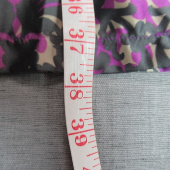 dELiAs Dress Womens Size 9 Purple Gray Tan Satin Conservative Elegant Cocktail - Picture 8 of 12